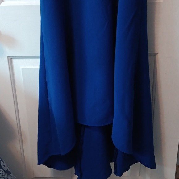 Marchesa Notte Beautiful Royal Blue High Low Gown RTR 8R - Picture 3 of 12
